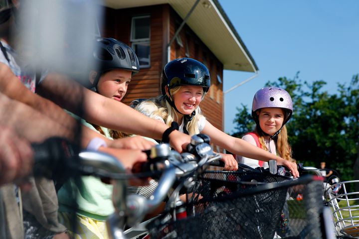 Der er lækre HF-Christiansen-mountainbikes på spil til alle elever i den klasse, der cykler flest dage i den landsdækkende cykeldyst i Cyklistforbundets Alle Børn Cykler 2021. Foto: Cyklistforbundet/Jens Hasse